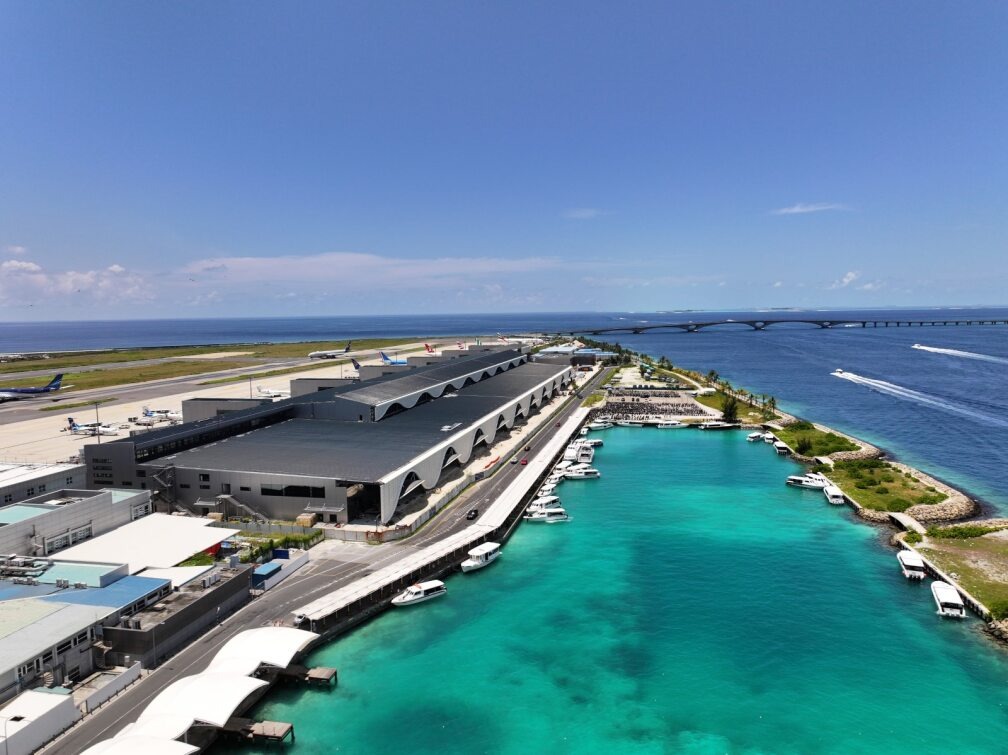 Electric ferry route between islands