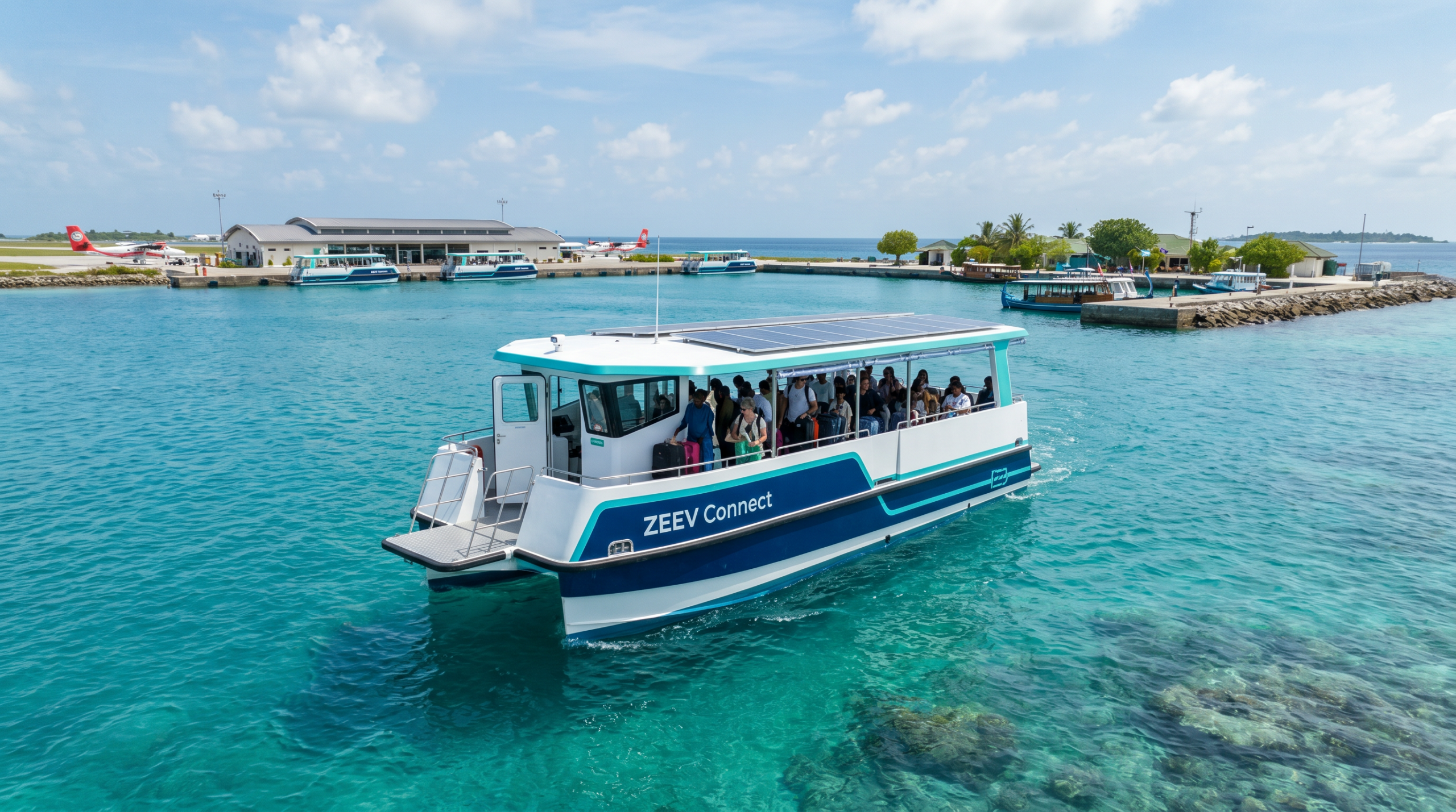 Electric passenger shuttle for Maldives airport and island connections