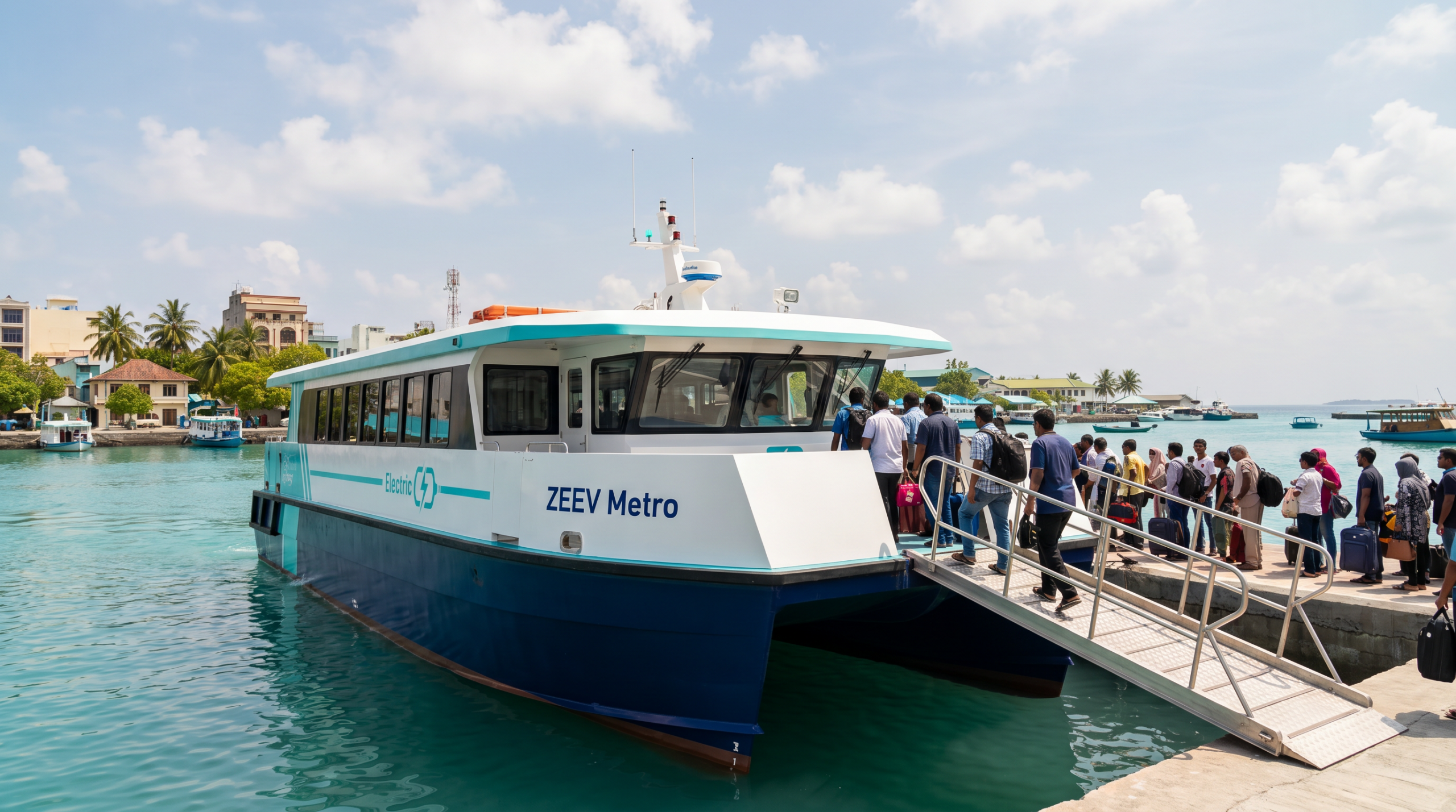 Electric ferry for Maldives public and private passenger links
