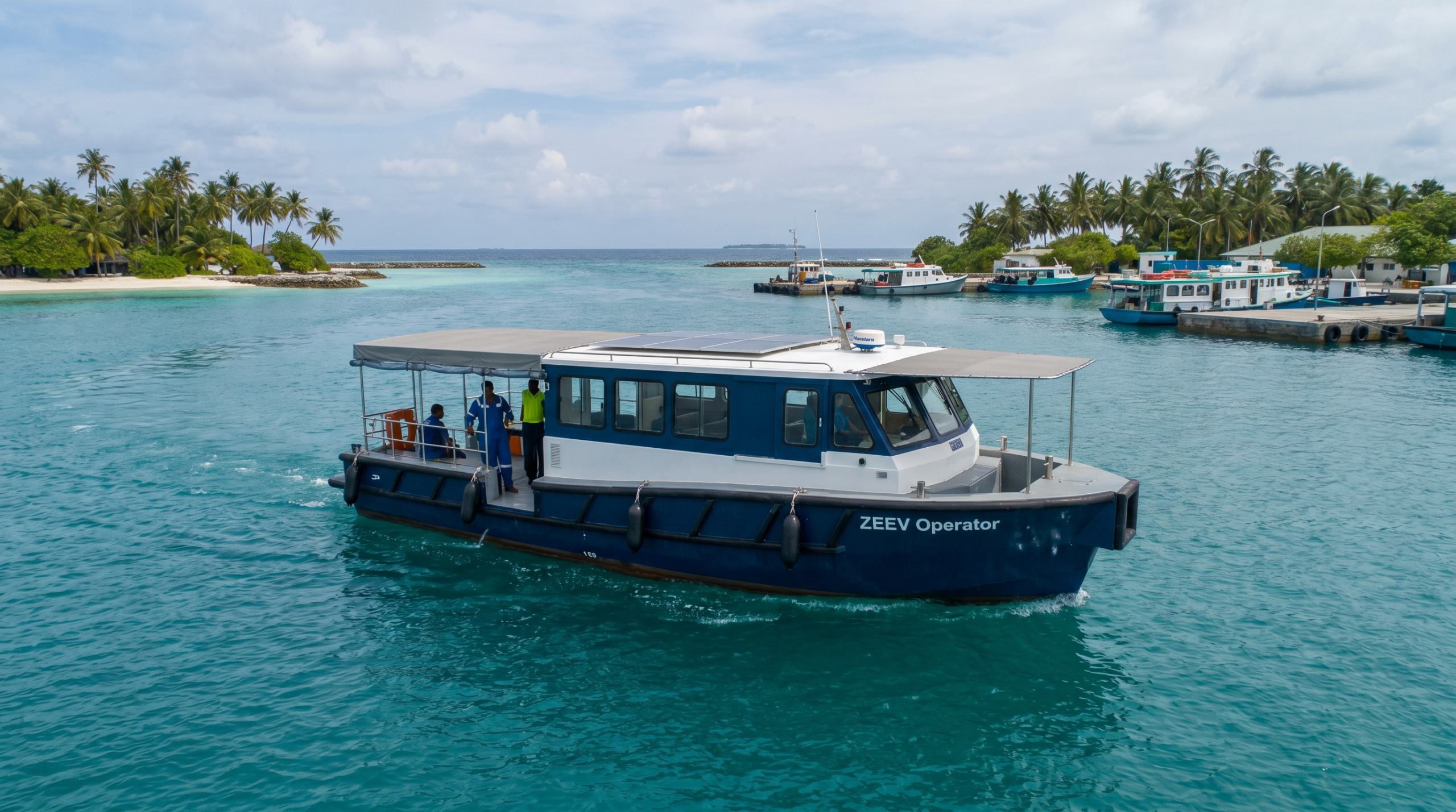 Operator-focused electric vessel travelling between Maldives islands
