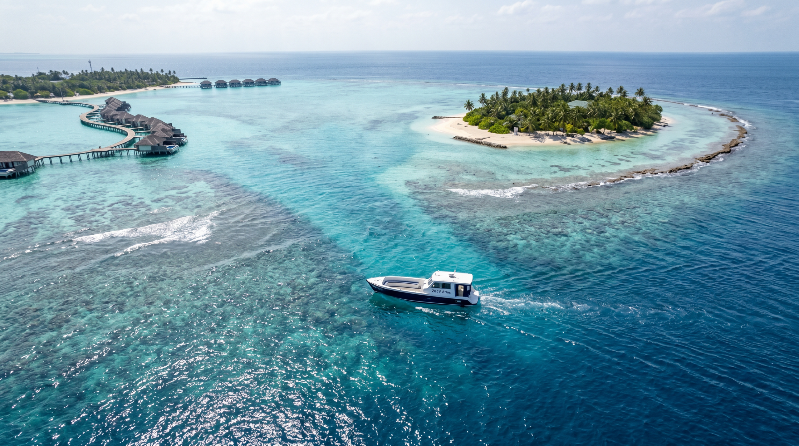 Electric vessel route mobility in Maldives waters